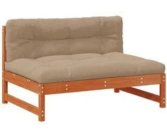 Sodo vidurinė sofa Tvirtas pušies medis Vaško Ruda