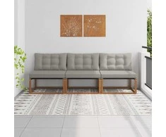 3 Vienetas Lauko Vidurinis Sofa