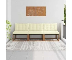 3 Vienetas Lauko Vidurinis Sofa