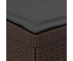 3-vietė sodo sofa su pagalvėlėmis, Rattan išvaizda 3 vietos PP