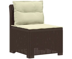 3-vietė sodo sofa su pagalvėlėmis, Rattan išvaizda PP Ruda