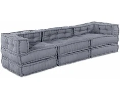 Modulinė sofa 3 pcs Pilka Audinys