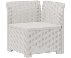 3- vietis Sodas Sofas Ratanas PP Balta