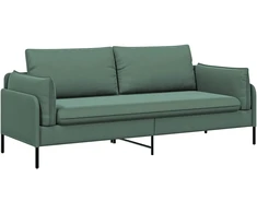 3-Vietis Sofa 3 vietos Jūrinė žalia 222 x 81 x 89 cm Aksomas