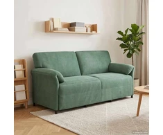 3-Vietis Sofa Jūrinė žalia 198 x 83 x 95 cm Aksomas