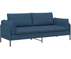 3-Vietis Sofa Mėlyna 222 x 81 x 89 cm Audinys