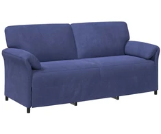 3-Vietis Sofa Policijos mėlyna 198 x 83 x 95 cm Aksomas