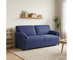 3-Vietis Sofa Policijos mėlyna 198 x 83 x 95 cm Aksomas