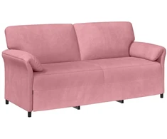 3-Vietis Sofa Rožinė 198 x 83 x 95 cm Aksomas