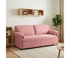 3-Vietis Sofa Rožinė 198 x 83 x 95 cm Aksomas