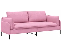 3-Vietis Sofa Rožinė 222 x 81 x 89 cm Audinys