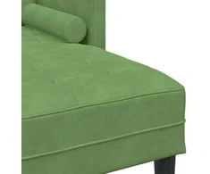Sofa Sofos komplektas su pagalve Šviesiai žalia Poliesteris