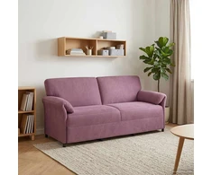 3-Vietis Sofa Violetinė 198 x 83 x 95 cm Aksomas