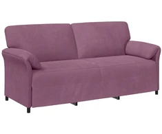 3-Vietis Sofa Violetinė 198 x 83 x 95 cm Aksomas
