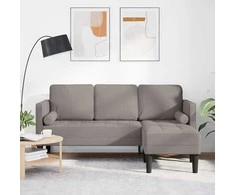 Sofa Sofos komplektas su pagalve Taupe Poliesteris