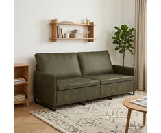 3 vietų sofa Armijos Žalia 190 x 81 x 82 cm Dirbtinė zomša