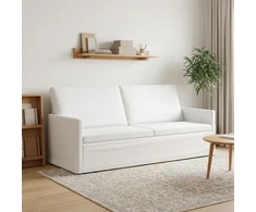 3 vietų sofa Balta 190 x 81 x 82 cm Audinys