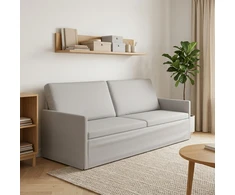 3 vietų sofa Debesų pilka 220 x 81 x 82 cm Audinys