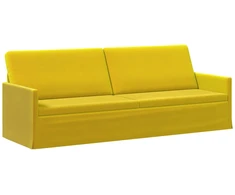 3 vietų sofa Geltona 220 x 81 x 82 cm Aksomas