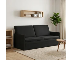 3 vietų sofa Juoda 190 x 81 x 82 cm Aksomas