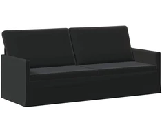 3 vietų sofa Juoda 190 x 81 x 82 cm Aksomas