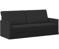 3 vietų sofa Juoda 190 x 81 x 82 cm Audinys