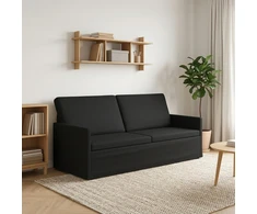 3 vietų sofa Juoda 190 x 81 x 82 cm Audinys