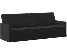 3 vietų sofa Juoda 220 x 81 x 82 cm Aksomas