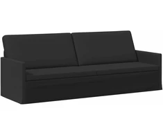 3 vietų sofa Juoda 220 x 81 x 82 cm Audinys