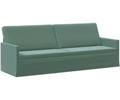 3 vietų sofa Jūrinė žalia 220 x 81 x 82 cm Aksomas