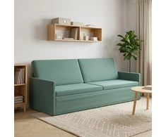 3 vietų sofa Jūrinė žalia 220 x 81 x 82 cm Aksomas