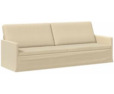 3 vietų sofa Kreminė 220 x 81 x 82 cm Audinys