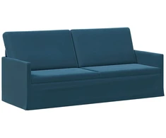 3 vietų sofa Mėlyna 190 x 81 x 82 cm Aksomas
