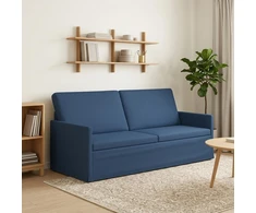 3 vietų sofa Mėlyna 190 x 81 x 82 cm Audinys