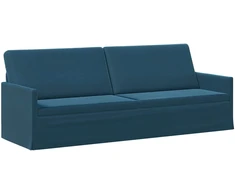 3 vietų sofa Mėlyna 220 x 81 x 82 cm Aksomas