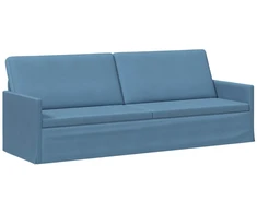 3 vietų sofa Mėlyna 220 x 81 x 82 cm Kordūrinis audinys