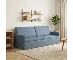 3 vietų sofa Mėlyna 220 x 81 x 82 cm Kordūrinis audinys