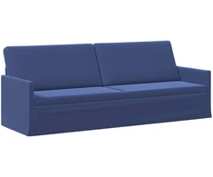 3 vietų sofa Policijos mėlyna 220 x 81 x 82 cm Aksomas