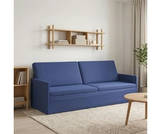 3 vietų sofa Policijos mėlyna 220 x 81 x 82 cm Aksomas