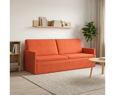 3 vietų sofa Raudona oranžinė 220 x 81 x 82 cm
