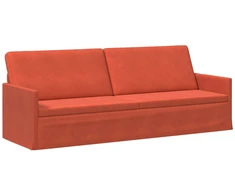 3 vietų sofa Raudona oranžinė 220 x 81 x 82 cm