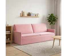 3 vietų sofa Rožinė 220 x 81 x 82 cm Aksomas