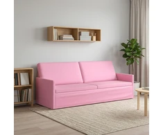 3 vietų sofa Rožinė 220 x 81 x 82 cm Audinys