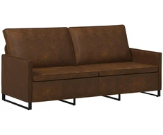 3 vietų sofa Ruda 190 x 81 x 82 cm Dirbtinė zomša