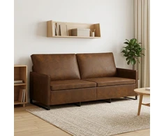 3 vietų sofa Ruda 190 x 81 x 82 cm Dirbtinė zomša
