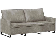 3 vietų sofa Šviesiai pilka 190 x 81 x 82 cm Dirbtinė zomša