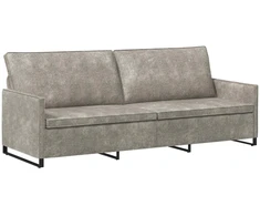3 vietų sofa Šviesiai pilka 220 x 81 x 82 cm Dirbtinė zomša