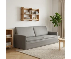 3 vietų sofa Šviesiai pilka 220 x 81 x 82 cm Aksomas