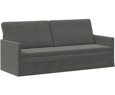 3 vietų sofa Tamsiai pilka 190 x 81 x 82 cm Kordūrinis audinys