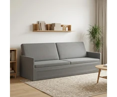 3 vietų sofa Tamsiai pilka 220 x 81 x 82 cm Aksomas